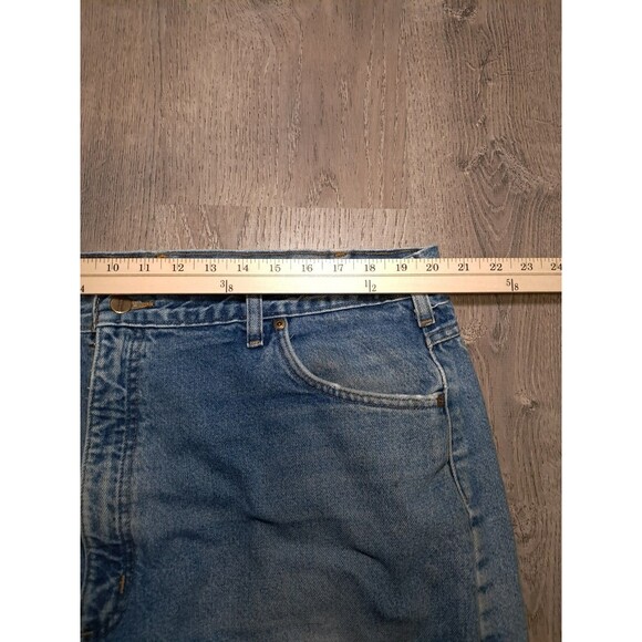 Carhartt Jeans Mens 42x32 Medium Blue Denim Relaxed Fit Liner 100% Cotton - Picture 7 of 11